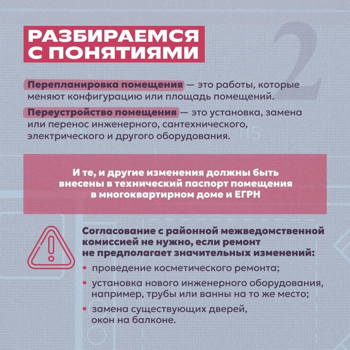 Визуальное объяснение: как согласовать перепланировку